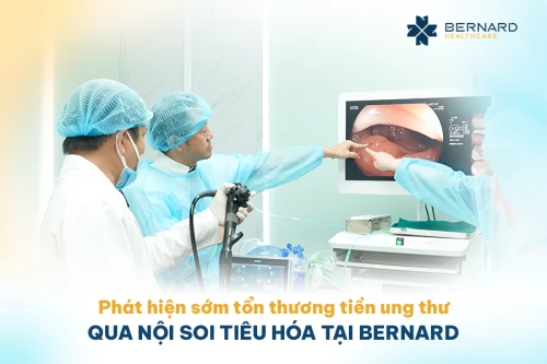 Nhiều trường hợp phát hiện sớm tổn thương tiền ung thư qua nội soi tiêu hóa tại Bernard