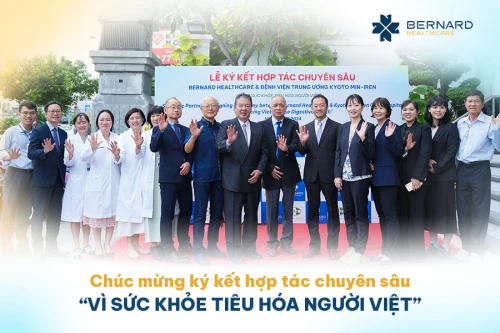 Bernard Healthcare và Bệnh viện Trung ương Kyoto Min-iren hợp tác chuyên sâu “Vì sức khỏe tiêu hóa người Việt”