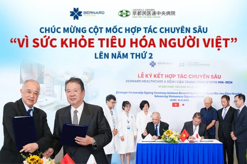 Đánh dấu cột mốc hợp tác chuyên sâu cùng Bệnh viện Trung ương Kyoto Min-iren (Nhật Bản) trong dự án "Vì sức khỏe tiêu hóa người Việt"