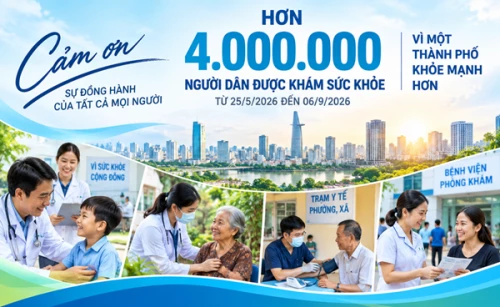 TP.Hồ Chí Minh: Đã có hơn 4 triệu người dân khám sức khỏe, lập hồ sơ sức khoẻ điện tử